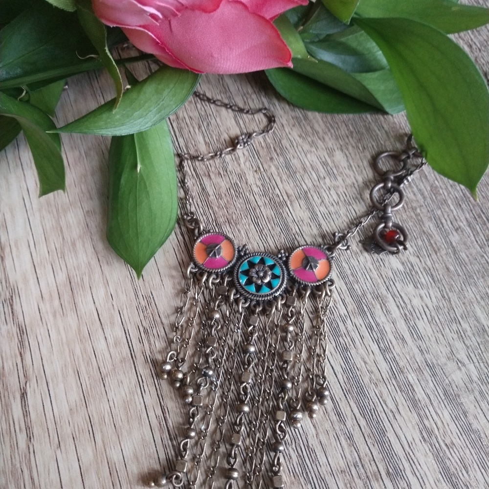 Lucky Brand Multicolor Boho Necklace